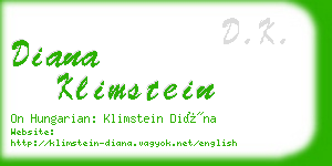 diana klimstein business card